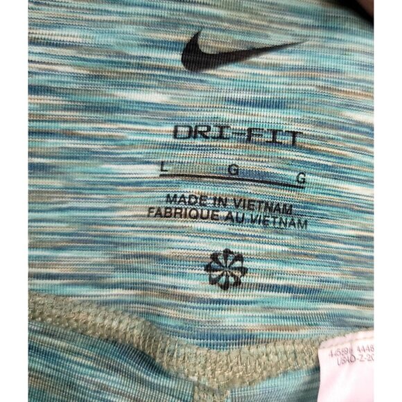 Nike Girls Big Kids Dri-Fit Training Leggings Large Teal Green Tulip Hem - Picture 7 of 11